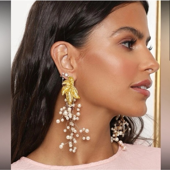 Zara pearl beaded earrings - Picture 1 of 2